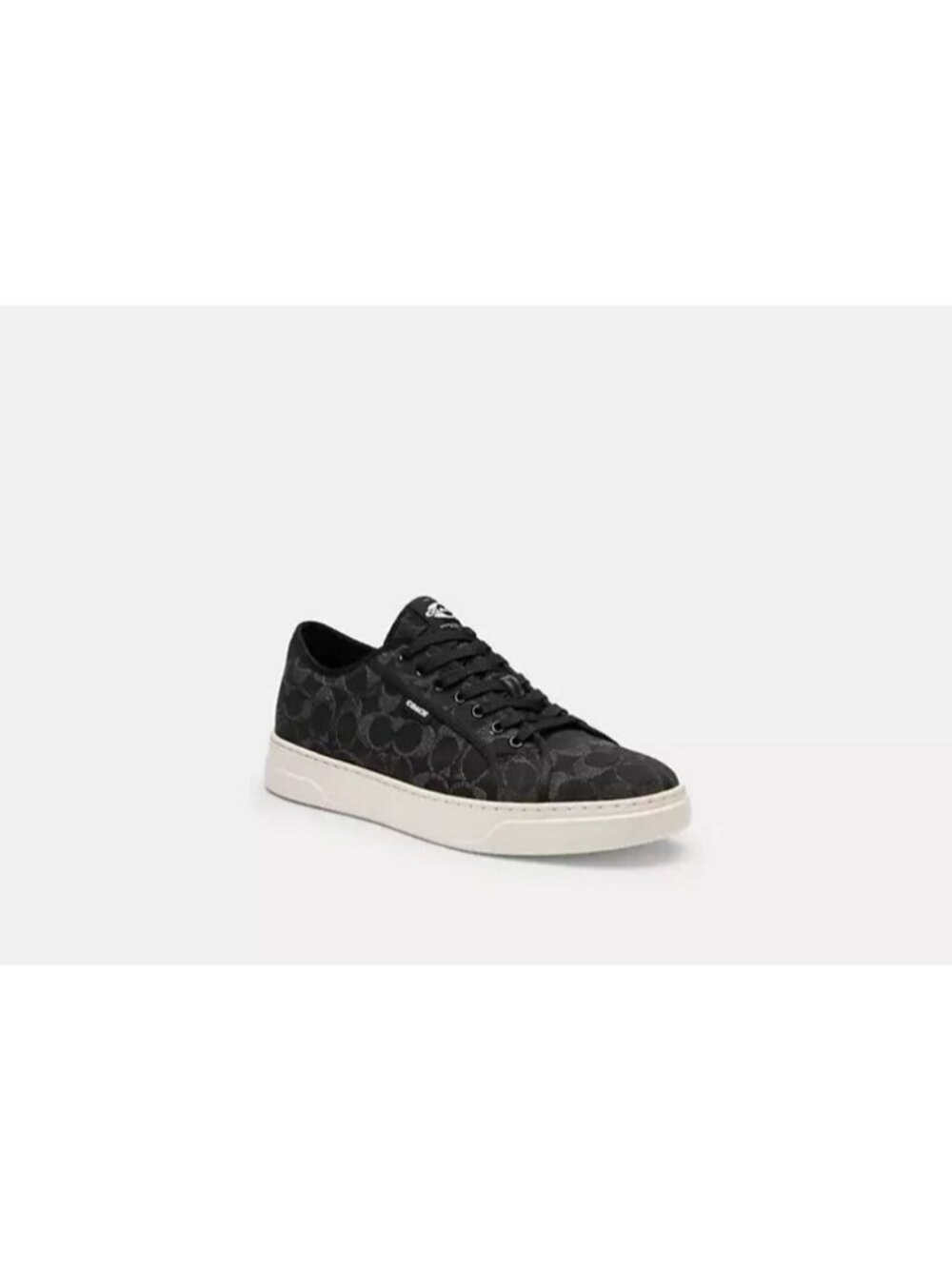 Coach Canvas Sneaker in Signature Denim Sneakers Men's Size 12D Black Lace-Up